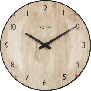NeXtime Стенен или настолен часовник Edge Wood Mini (3532) Будилник
