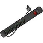 Lanberg 5 Plug 1,5 m Switch (SP1-05F-0150-BK)