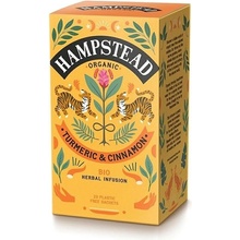 Hampstead Tea BIO Bylinný čaj kurkuma a skořice 20 ks