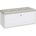 Bogdan Furniture G Шкаф за обувки Мебели Богдан модел 100, Бяло и бежово