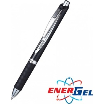 Pentel Автоматичен ролер Pentel Energel BLP77, черен цвят на писане, дебелина на линията 0.7 mm, гел, черен, цената е за 1бр. (продава се в опаковка от 12бр. ) (OK27258)