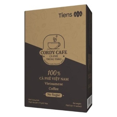 TIENS káva s kordycepsem CordyCafé bez cukru 15 x 2,2 g
