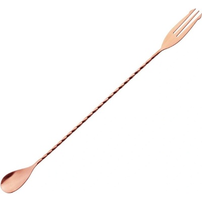 Míchací lžička COPPER vidlička 30cm