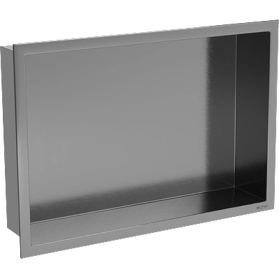 Mexen X-Wall-R нишова полица с фланец 45 x 30 см, четкано сиво-гън метал - 19E0453010 (19E0453010)