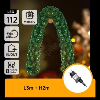 Aigostar - LED външна коледна украса 112xLED/3, 6W/230V 2m IP44 (AI2322)