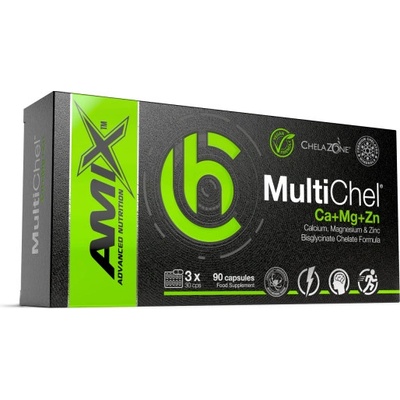 Amix ChelaZone MultiChel Calcium + Magnesium + Zinc 90 kapslí