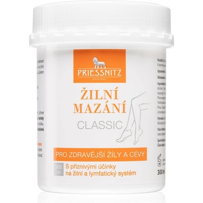 Priessnitz Classic масажен крем с благоприятно влияние върху вените и лимфната система 300ml