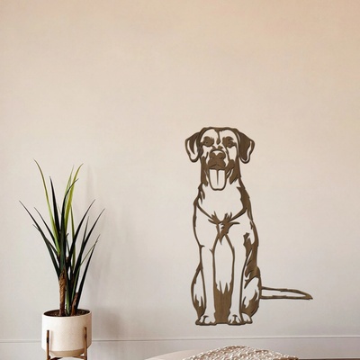 dřevo života Dřevěná dekorace psa Ridgeback Rozměry (cm): 25x45, Zvolte barvu dekoru: Ořech