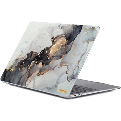 ENKAY 52973 MARBLE Puzdro pre MacBook Air 13 (M2 / M3 / M4) A2681 / A3113 / A3240 GREY