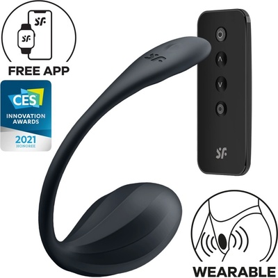 Satisfyer Ribbed Petal черен