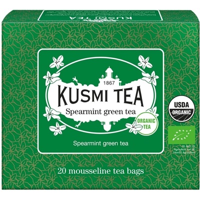 Kusmi Tea Porciovaný zelený čaj Spearmint green tea Bio 20 vrecúšok