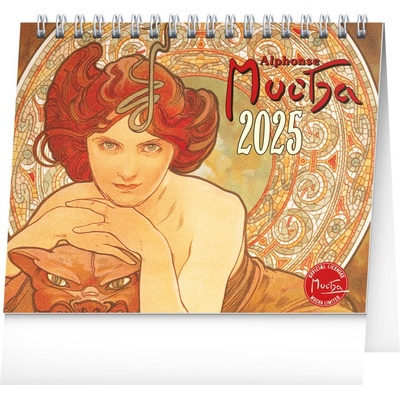 Alfons Mucha stolní 2025