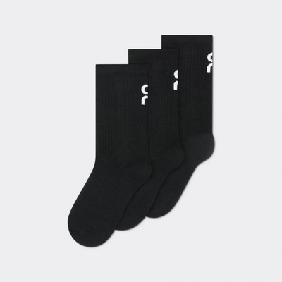 On Logo Sock High 3-pack Kids Black