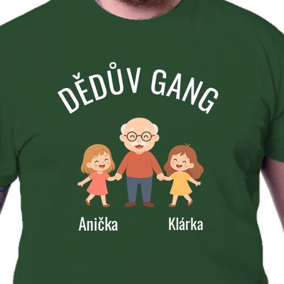 Tričko Dědův gang holka a holka pánské