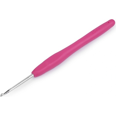 Háček na háčkování se silikonovou rukojetí vel. 2-6 Velikost: 3mm