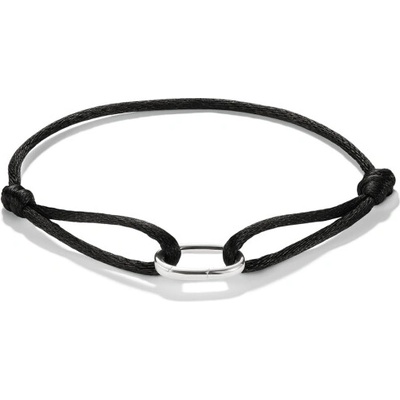 THOMAS SABO CONNECT náramok Textile Bracelet Black C1210-001-11
