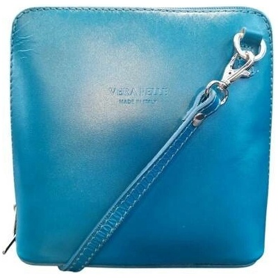 Vera Pelle kožená malá crossbody tyrkysová 8751 tyrkysová