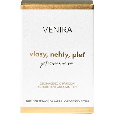 Venira Premium kapsle pro vlasy, nehty a pleť 40 denní kúra 80 kapslí