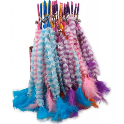 Magic Cat šidítko bavlna s pírky 36 cm + 45 cm