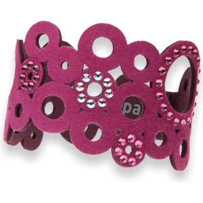 Spark náramek se Swarovski Elements krystaly tmavě růžový Bubbles BKO1FLRAB Light Rose