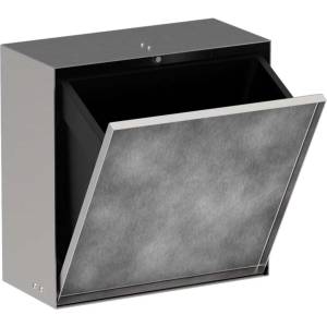 Hansgrohe XtraStoris Rock - Кошче за отпадъци за вграждане 6 л, от шлифована стомана 56090800 (56090800)