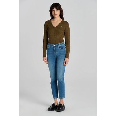 Gant CROPPED SLIM Jeans modrá