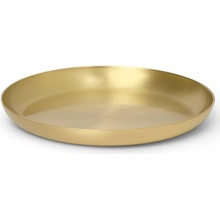 ferm LIVING Kulatý tácek Basho Brass 9.5cm