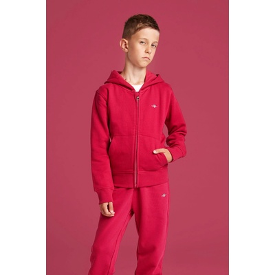 Gant Shield Full Zip Hoodie ružová