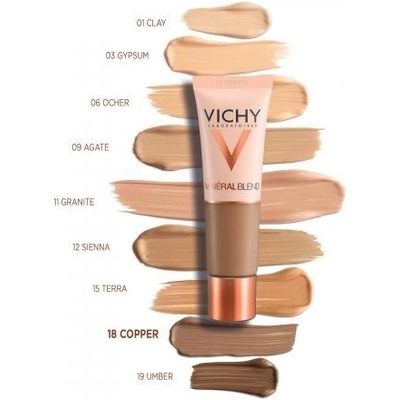 Vichy Minéral blend Rozjasňující hydratační make-up 06 Ocher 30 ml – Zbozi.Blesk.cz