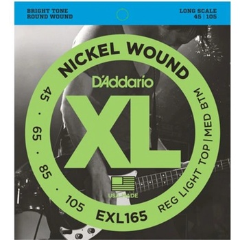 D'Addario EXL165, Струни за бас китара 45-105 (EXL165)