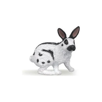 Papo - Фигурка за колекциониране и игра - Черно - бяло зайче (51025)