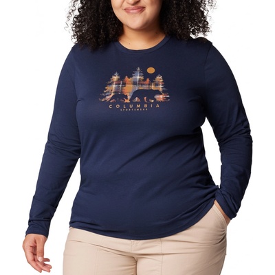 COLUMBIA Dámske Tričko s dlhým rukávom HIDDEN HAVEN LS TEE 1960003465 Tmavomodrá