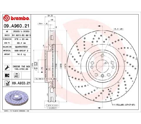 BREMBO 09.A960.21