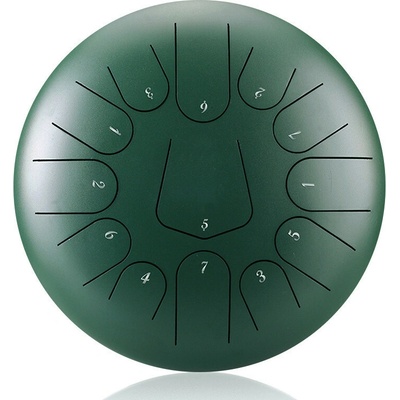 Tongue drum 12" 30cm 13 tónov C-dur Malachia zliatina titánu a ocele s príslušenstvom
