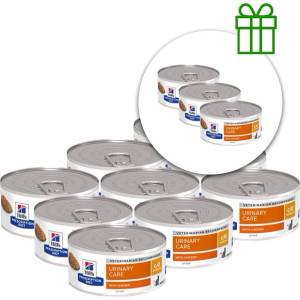 Hill's Hill s Prescription Diet Feline c/d MultiCare Нарязан Пилешки 156 г, 9+3 БЕЗПЛАТНО