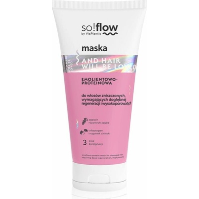 so!flow Damaged Hair Protein-Emollient Mask posilujúca maska pre poškodené vlasy 200 ml