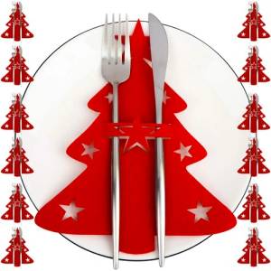  Кутия за прибори за хранене - коледни елхи 12 бр. Ruhhy 22304 76010 (5900779944800)
