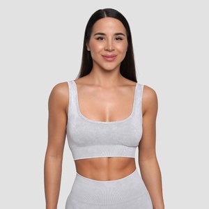 GymBeam Безшевен спортен сутиен Lift Grey XL