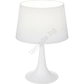 Ideal Lux - Настолна лампа LONDON 1xE27/60W/230V бяла (ID110530)