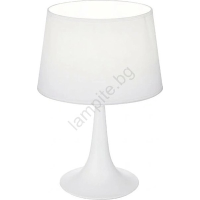 Ideal Lux - Настолна лампа LONDON 1xE27/60W/230V бяла (ID110530)