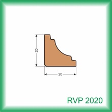 Kodrefa rohová lišta smrek RVP 2020 20x20mm 2,5 m