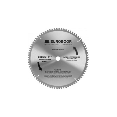 Euroboor Циркулярен диск 355 mm (25.4) 80T (x2.4) за стомана и алуминий (130.355/80)