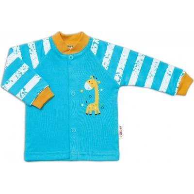 Baby Nellys Bavlněná košilka Giraffe tyrkysová – Zbozi.Blesk.cz