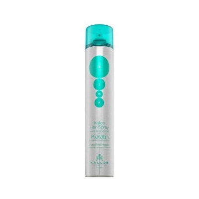 Kallos Keratin Hair Spray Extra Strong Hold силен фиксиращ лак за коса с кератин 750 ml