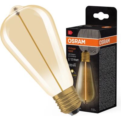 Osram ST64 Edison E27 2,2W = 12W 120 lm 2700K teplá bílá Filament Vintage 1906
