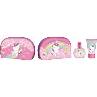 EP LINE Eau My Unicorn - EDT 50 ml + sprchový gél 100 ml + kosmetická taštička