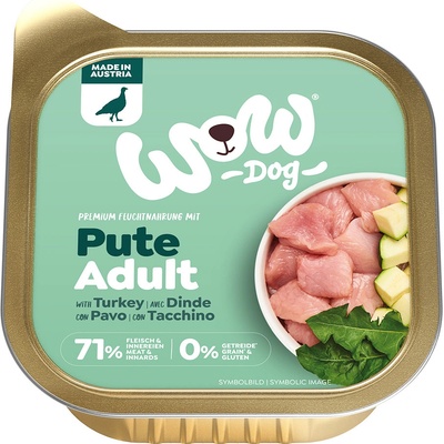 WOW Adult Dog krůtí s cuketou 150 g