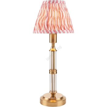 Endon Lighting 114842 - LED Димируема акумулаторна настолна лампа MORTON LED/1, 5W/5V месинг/розов (EN0071)