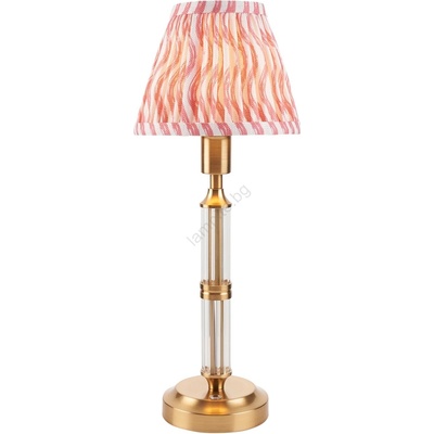 Endon Lighting 114842 - LED Димируема акумулаторна настолна лампа MORTON LED/1, 5W/5V месинг/розов (EN0071)