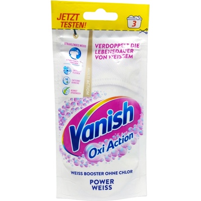 Vanish препарат на прах за премахване на петна от бели дрехи, 90гр